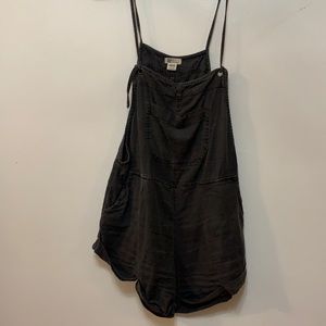 Billabong Charcoal Short Overalls